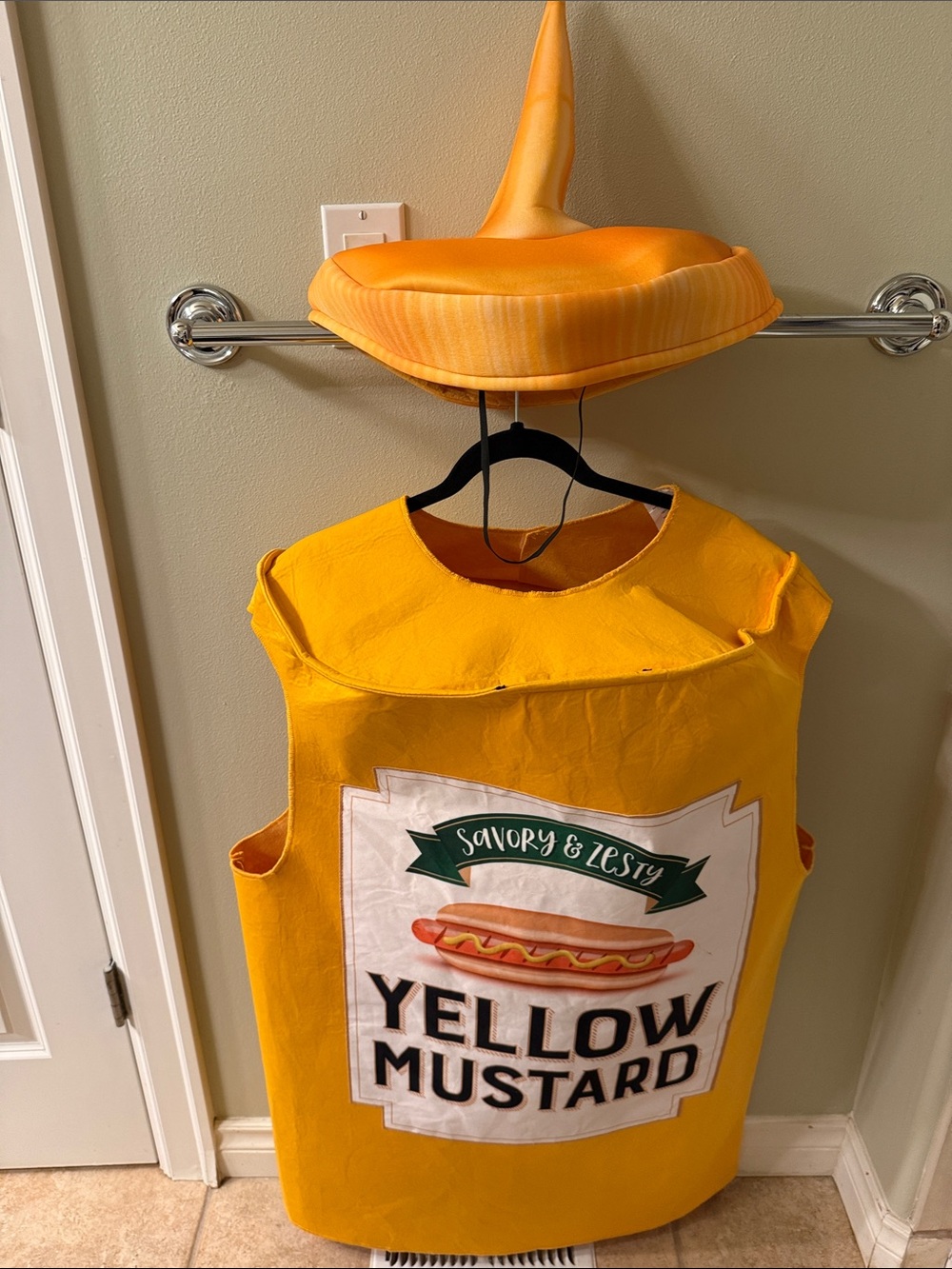 Target Yellow Mustard Kids Costume with Pointed Hat
